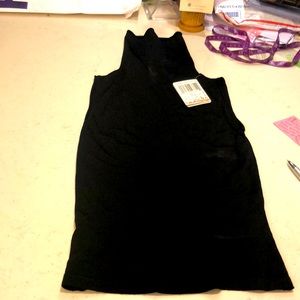 Small MNG sleeveless black turtleneck